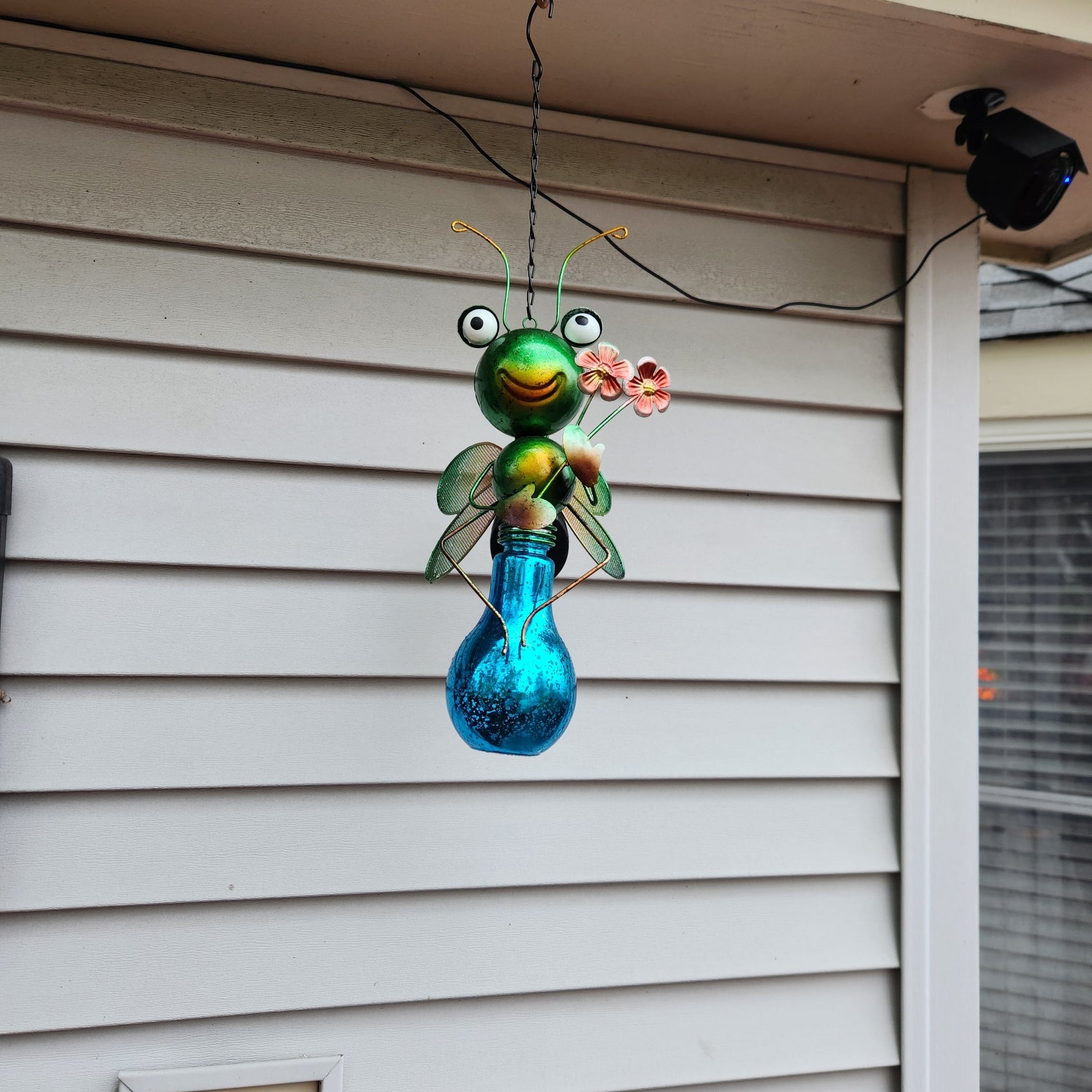 NEW REGAL ART & GIFT SOLAR LANTERN DRAGONFLY  OUTDOOR YARD GARDEN DECOR 12539
