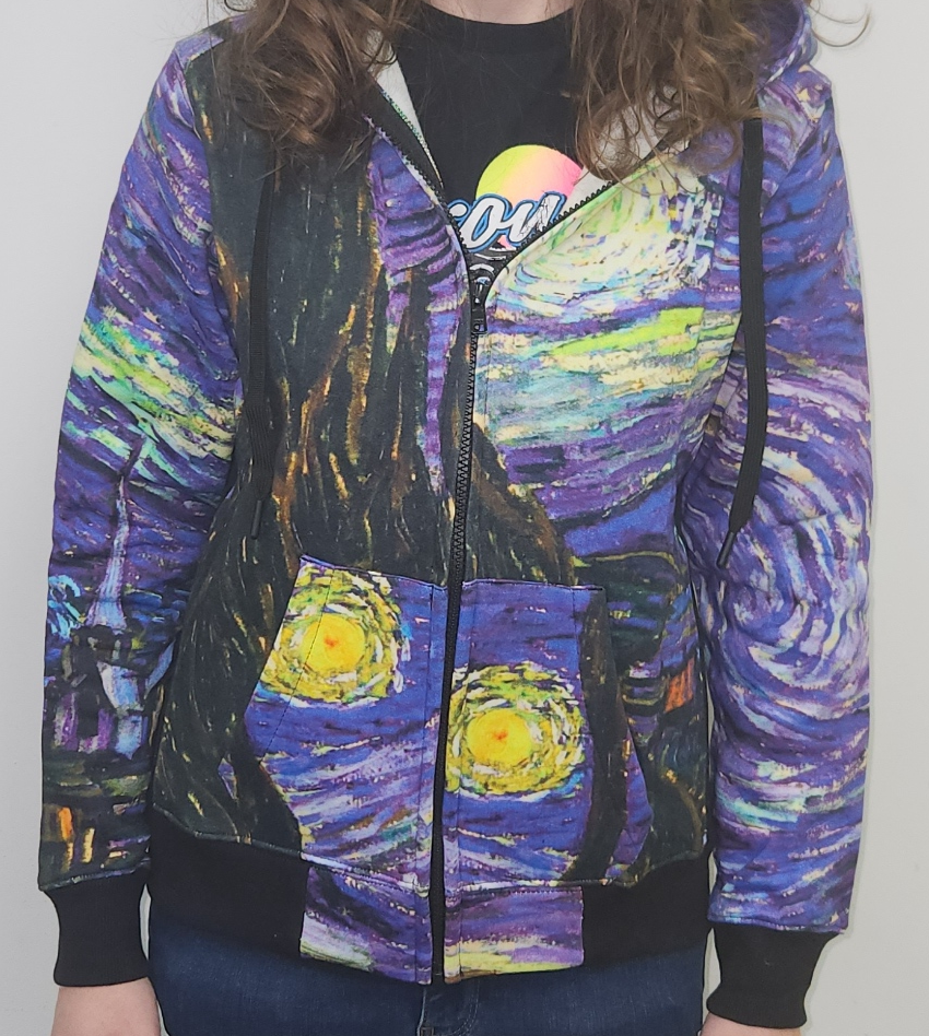 Starry Nights Zipped Sweatshirt Hoodie