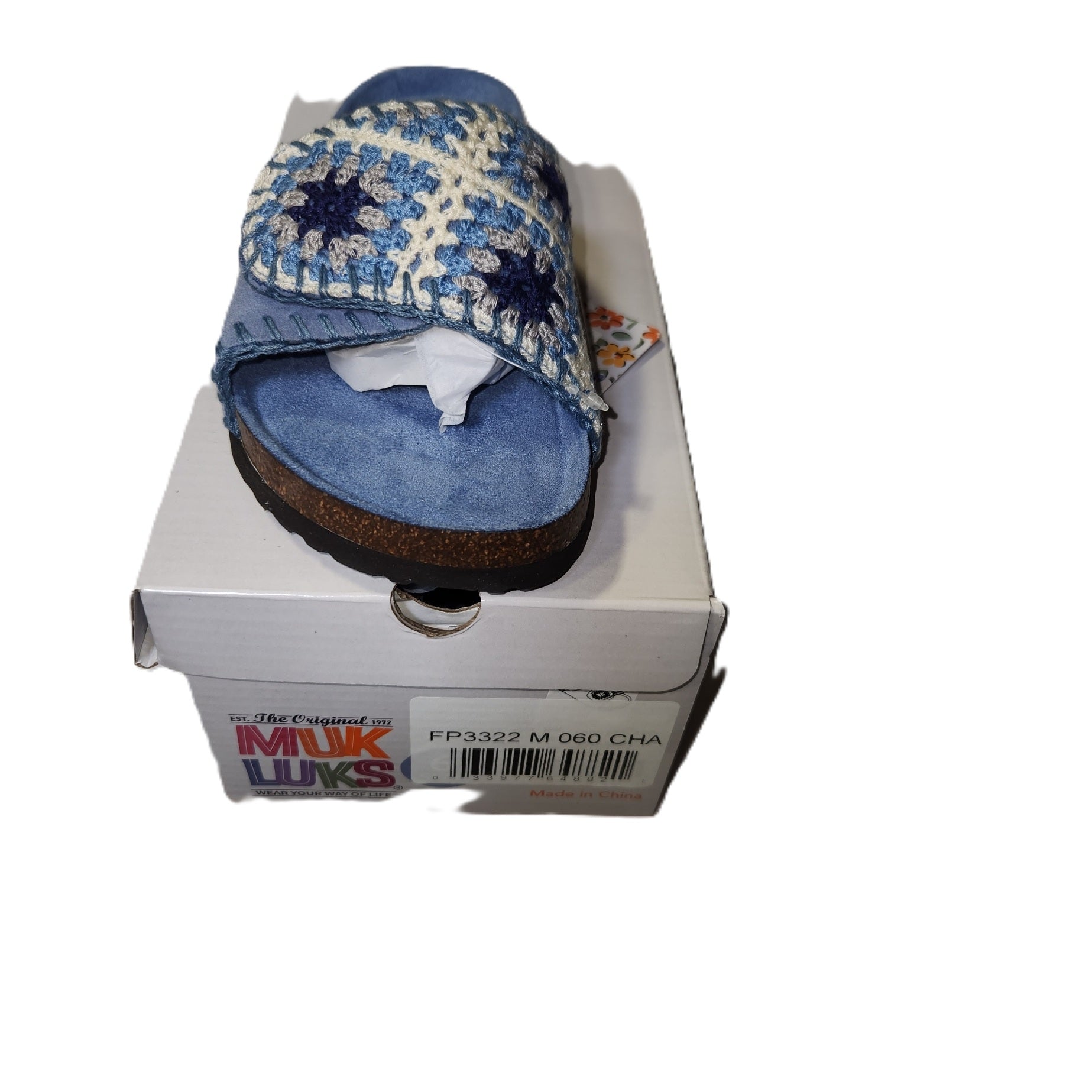 Muk Luks Women's Gigi Crochet Slip-On Sandal
