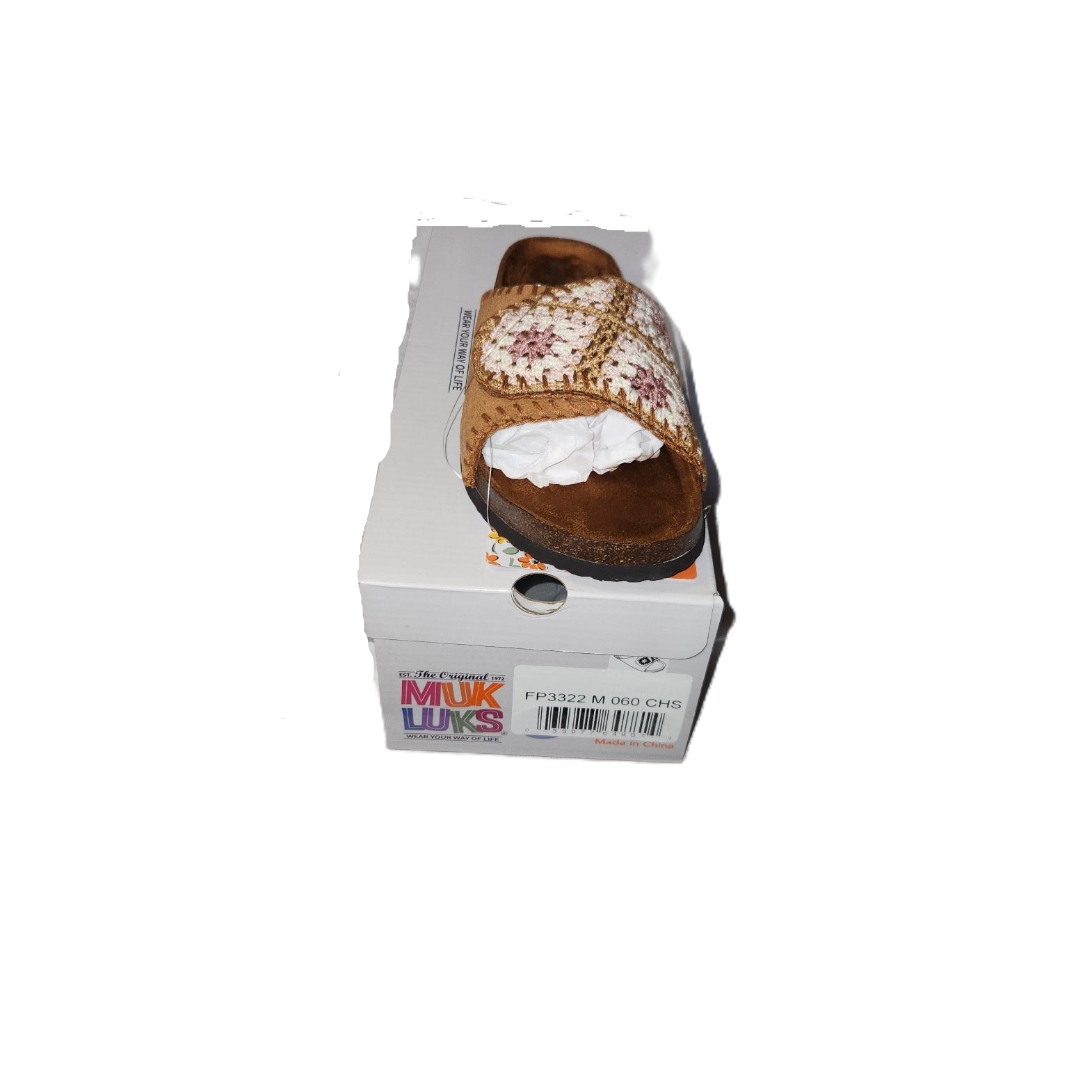 Muk Luks Women's Gigi Crochet Slip-On Sandal