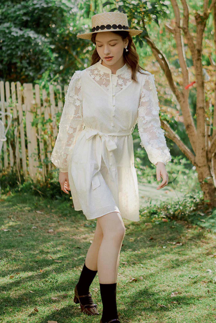 Petite Studio Boulder Dress -Sky Organza