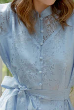 Petite Studio Boulder Dress -Sky Organza