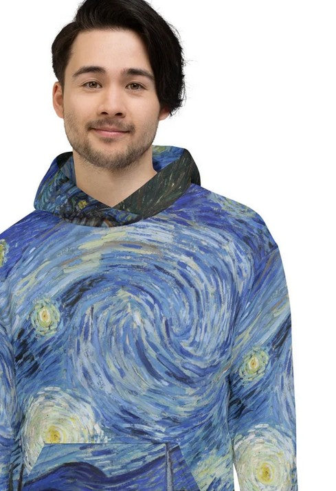 Van Gogh Starry Nights Pull Over Hoodie