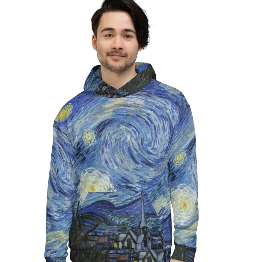Van Gogh Starry Nights Pull Over Hoodie