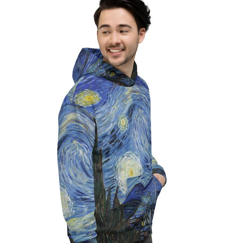 Van Gogh Starry Nights Pull Over Hoodie