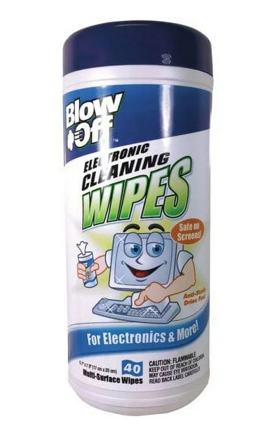 Case of 12 BLOW OFF WPE-002-091 Electronic Cleaning Wipes