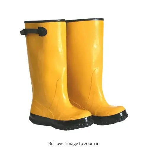 Safety  Waterproof Over-The-Shoe Knee Boots, Yellow, 15" Tall
