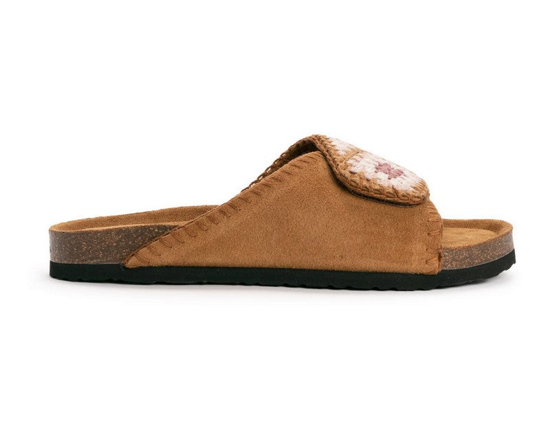 Muk Luks Women's Gigi Crochet Slip-On Sandal