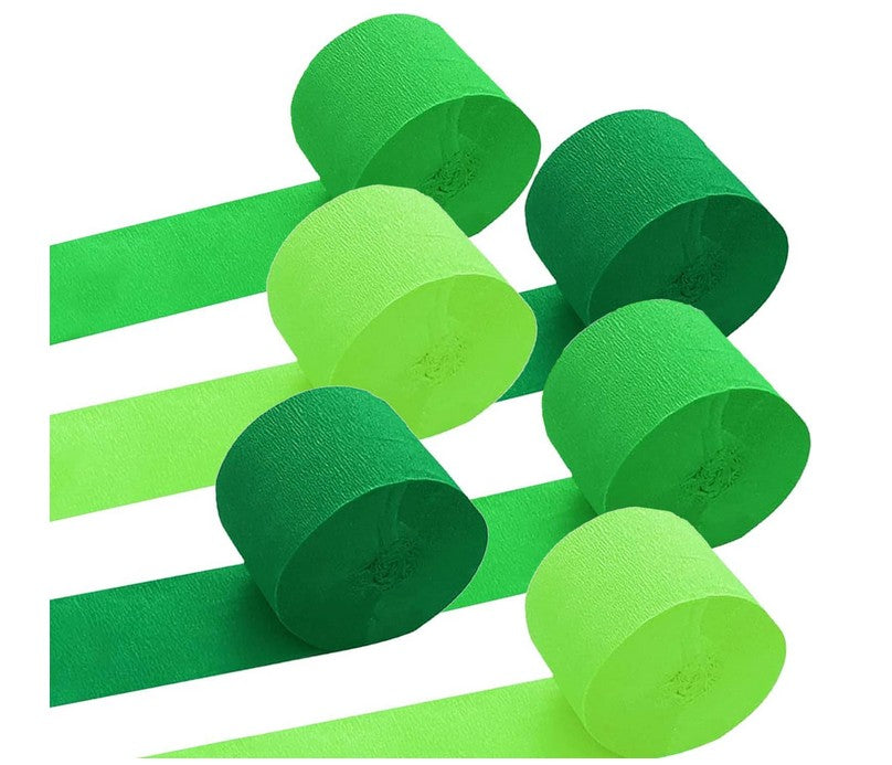 Streamers 8 Rolls 656ft Crepe Paper Streamer  with free Panda Keychain lot of 5