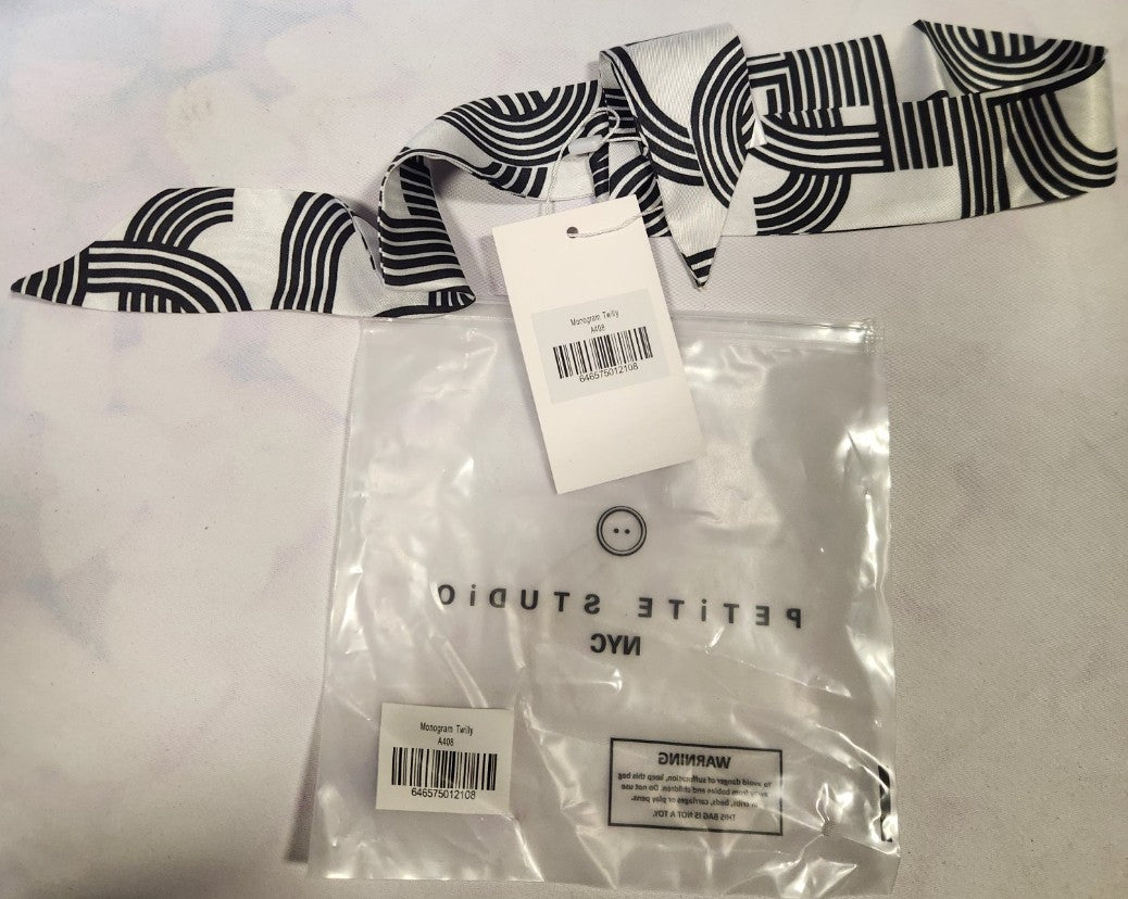 Monogram Twilly Black and White